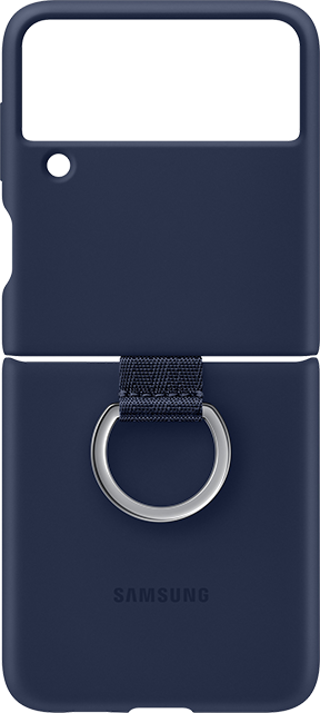 Samsung Silicone Case with Ring - Samsung Galaxy Z Flip3 5G - Navy